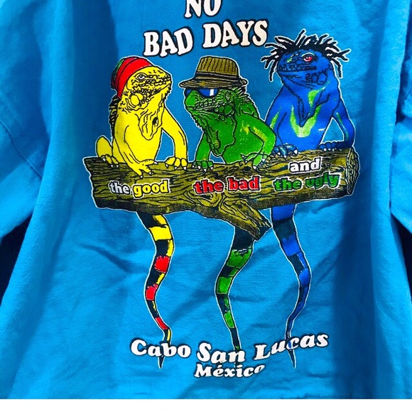 Cabo San Lucas Turquoise Windbreaker Size CH/S - Picture 5 of 10